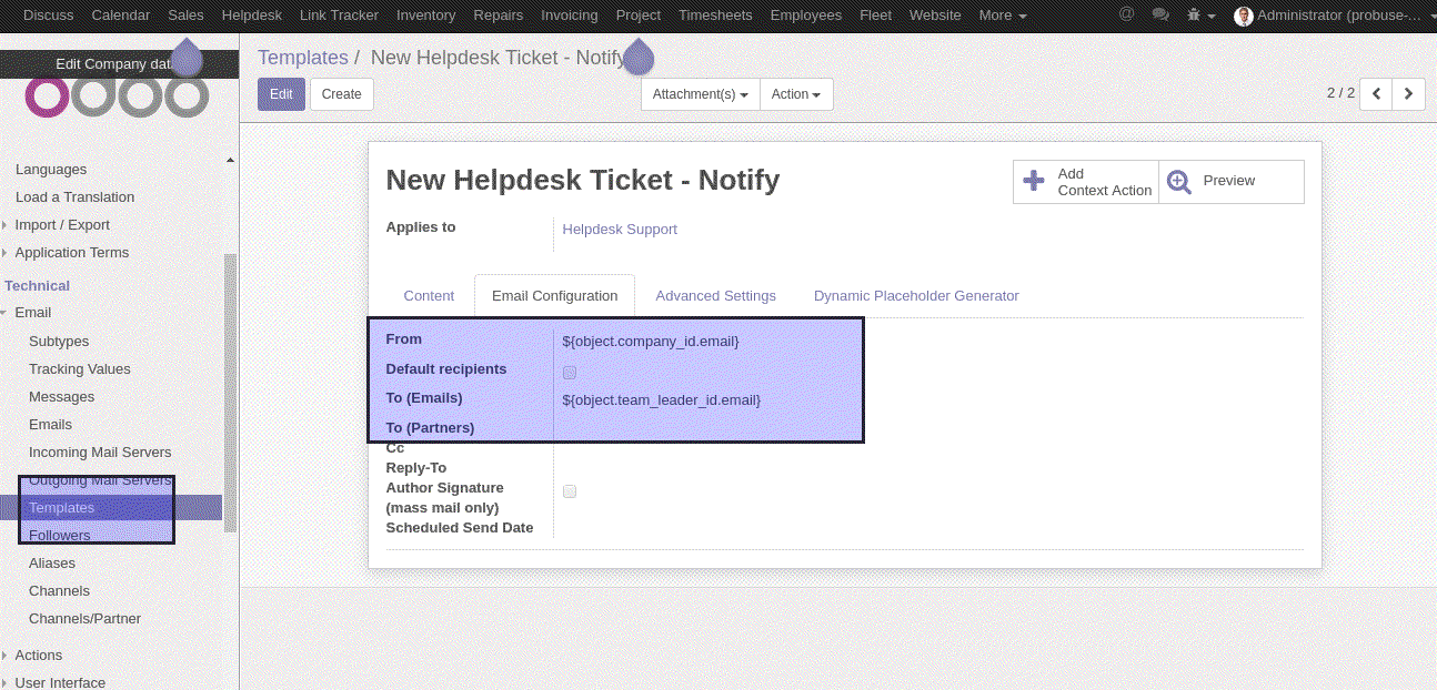 Odoo CMS - a big picture