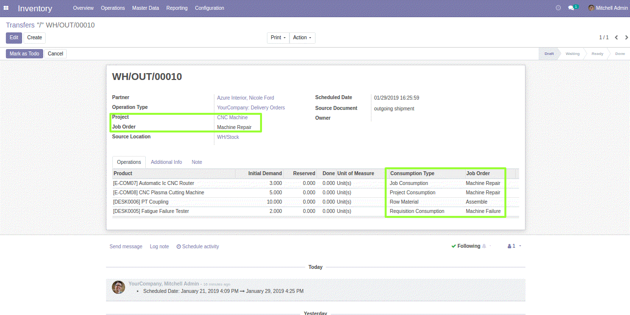 Odoo CMS- Sample image floating